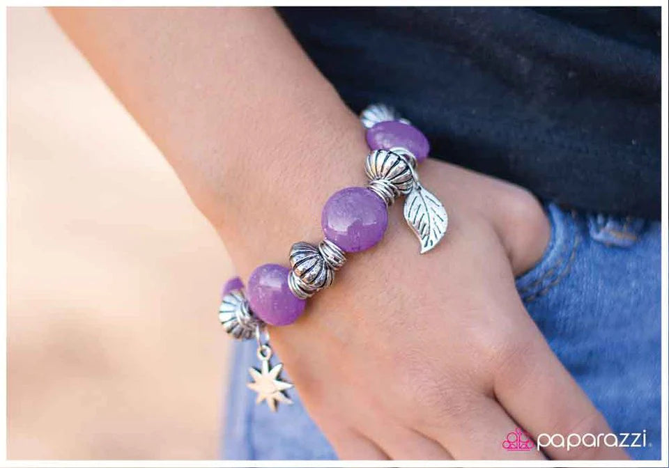 Paparazzi Bracelet ~ Smooth Move - Purple