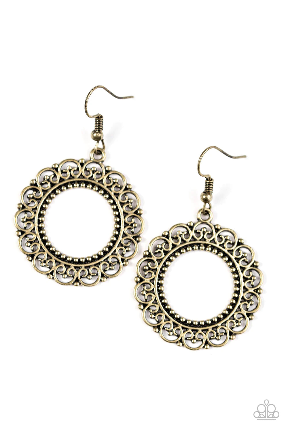 Paparazzi Earring ~ West Is Best - Brass