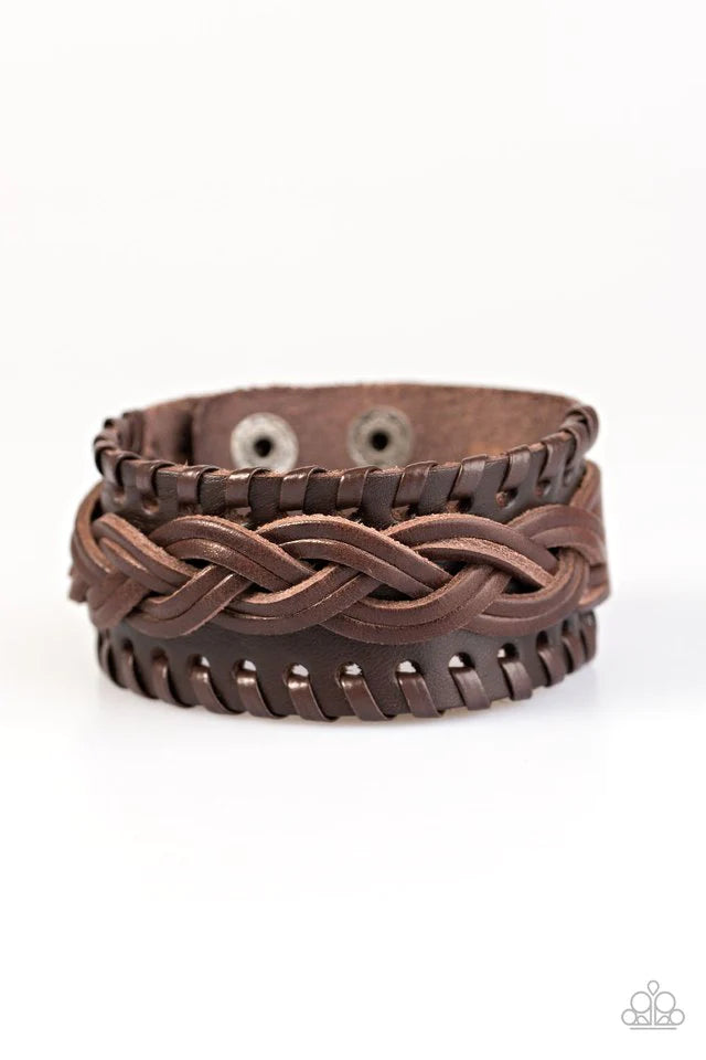 Paparazzi Bracelet ~ Road Show - Brown