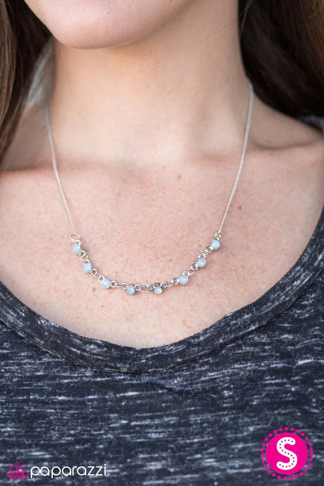 Paparazzi Necklace ~ Stay Sparkly - Blue