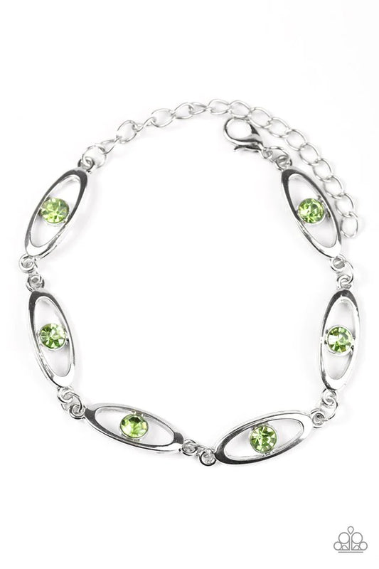 Pulsera Paparazzi ~ Starry Eyed - Verde