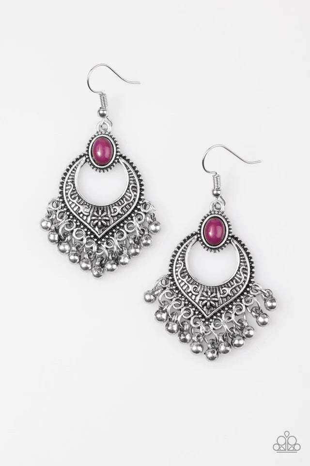 Paparazzi Earring ~ Wild Wanderings - Purple