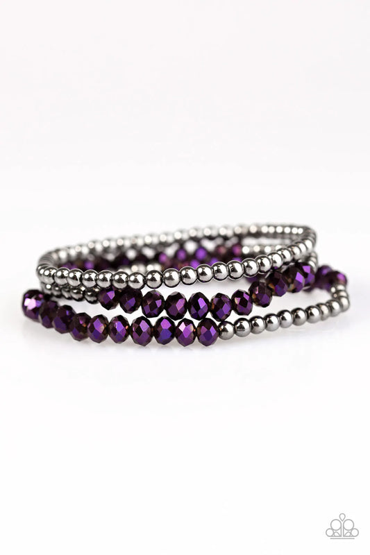 Paparazzi Bracelet ~ SHEEN One, SHEEN Them All  - Purple