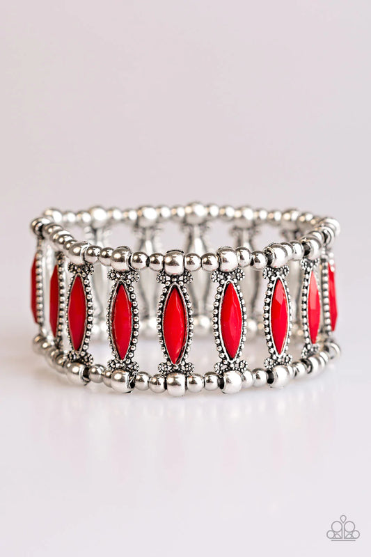 Paparazzi Bracelet ~ A Self-Made GLAM - Red