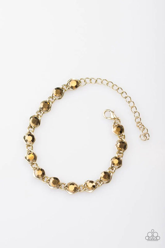 Paparazzi Bracelet ~ Last GLAM Standing - Brass