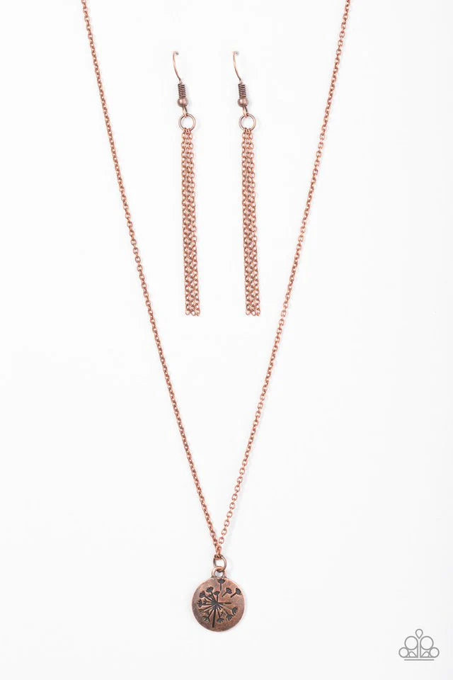 Paparazzi Necklace ~ Wishful Wishes - Copper