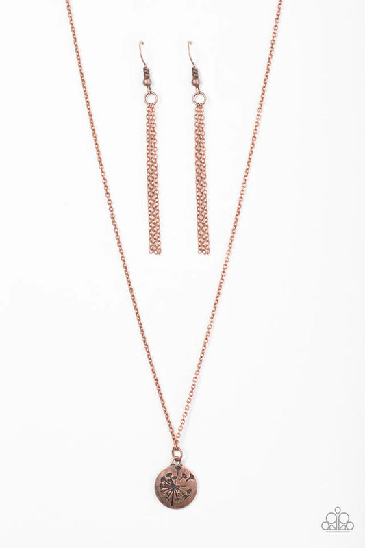 Paparazzi Necklace ~ Wishful Wishes - Copper