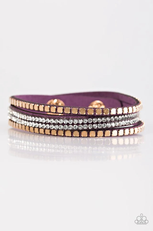 Paparazzi Bracelet ~ Bomb Squad - Purple