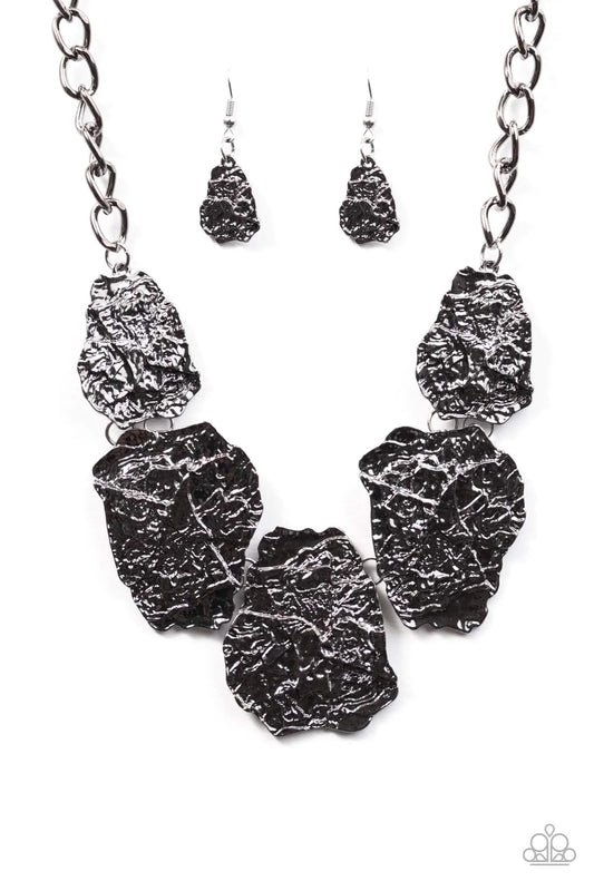 Paparazzi Necklace ~ Magnificently Meteorite - Black