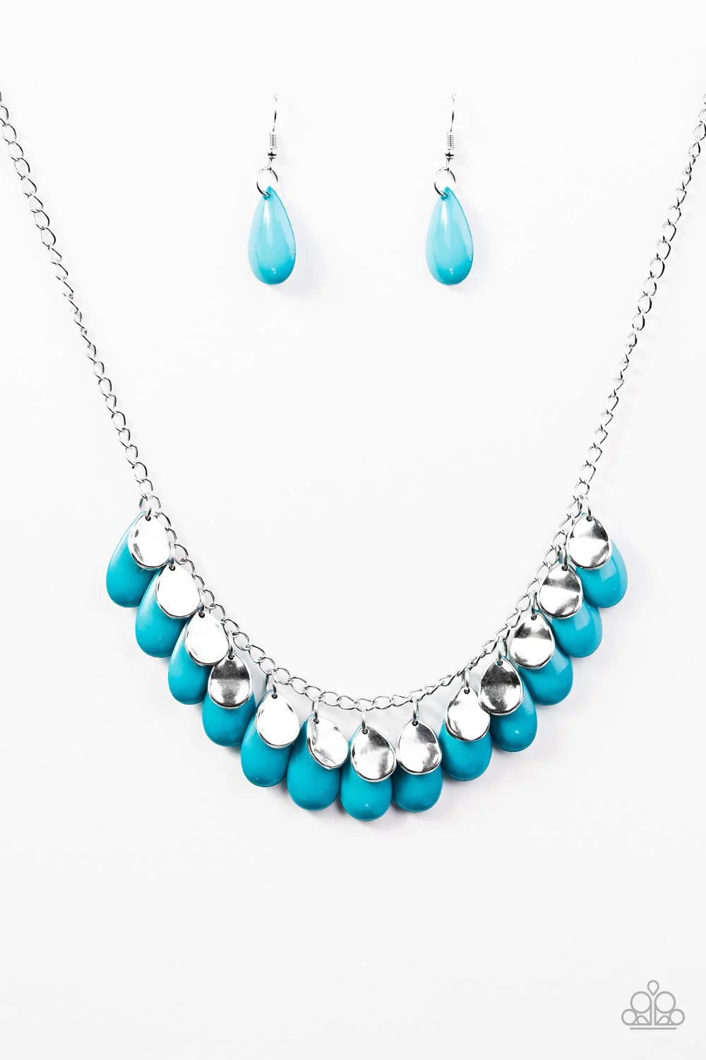 Collar Paparazzi ~ Tormenta tropical - Azul