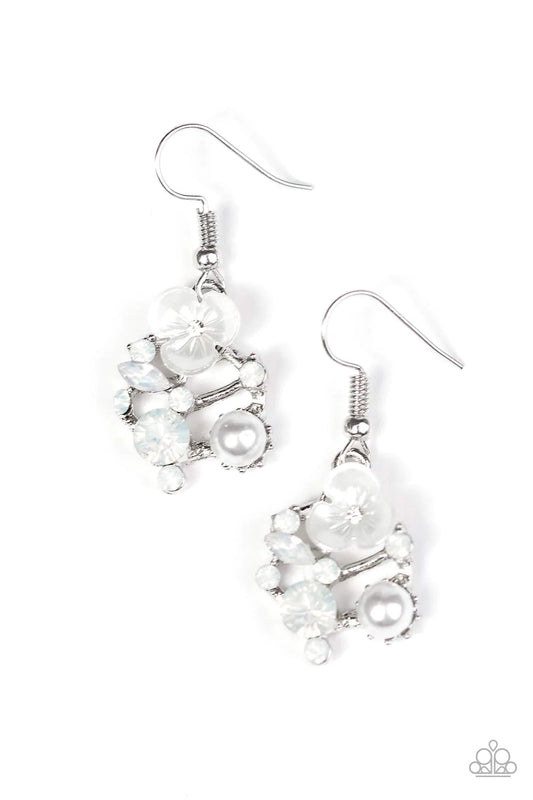 Paparazzi Earring ~ Ever Enchanted - White