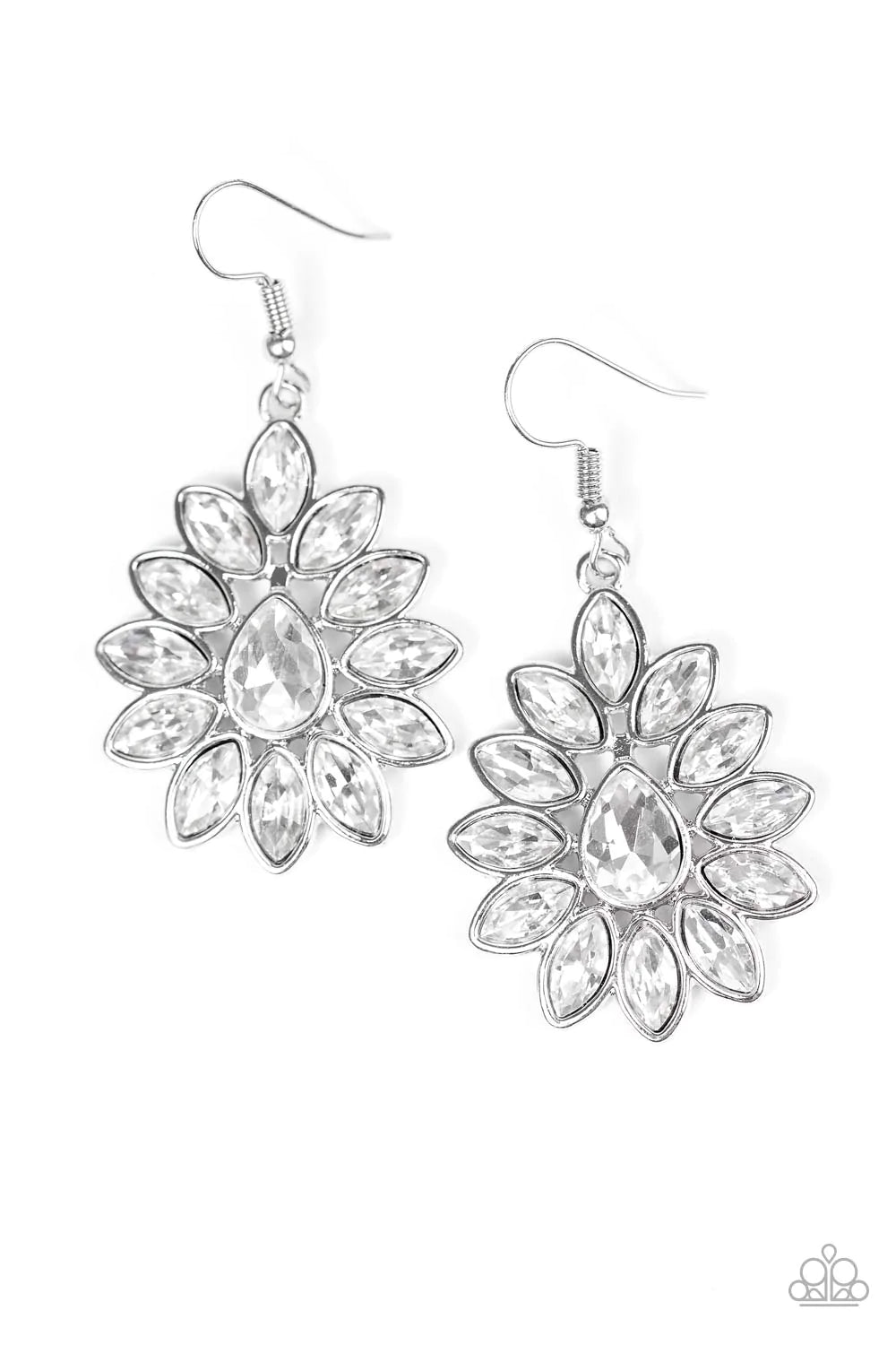 Paparazzi Earring ~ Sparkle On Command - White