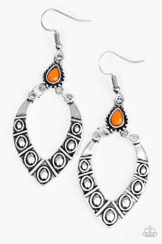 Paparazzi Earring ~ TRIBE Something New - Orange