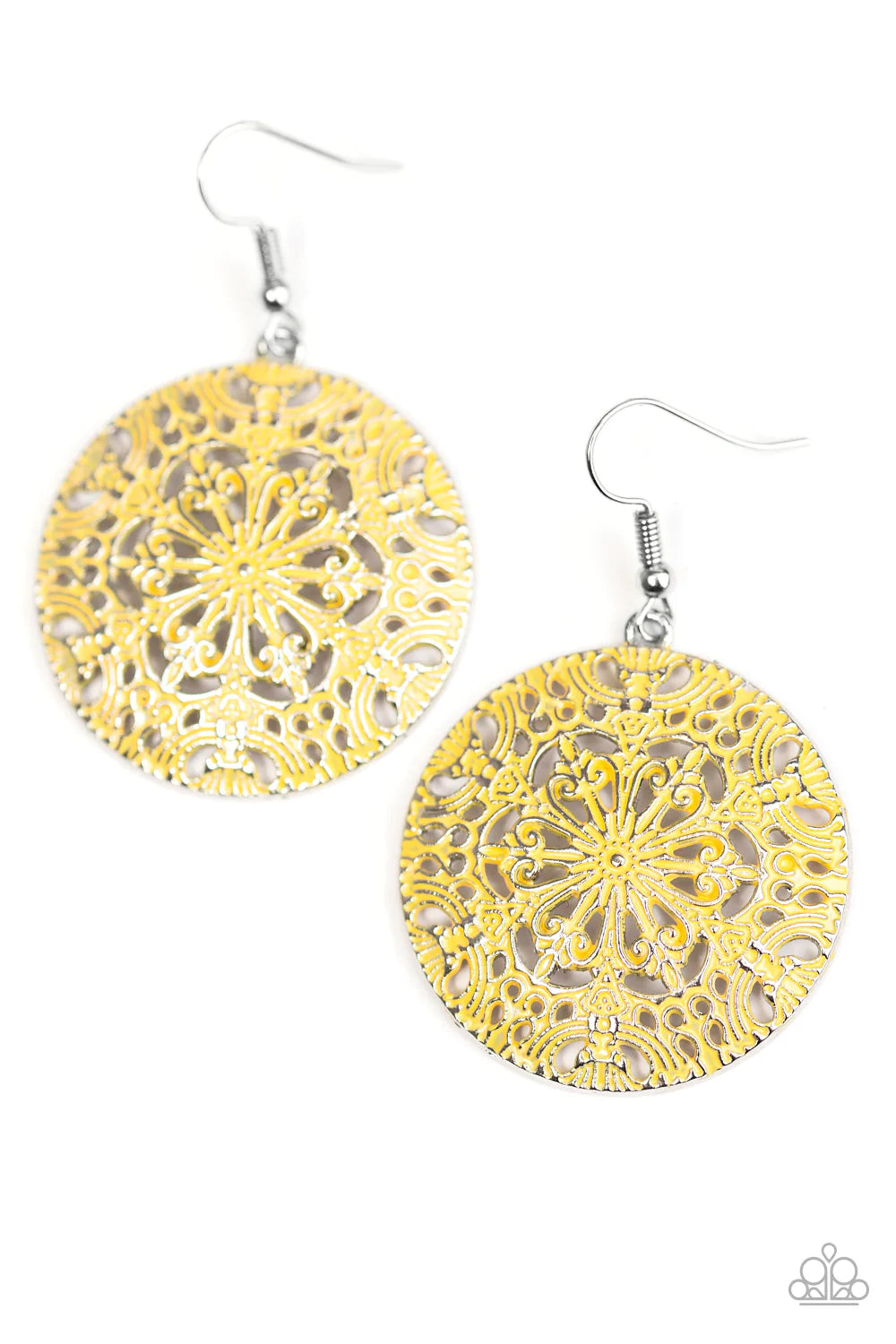 Paparazzi Earring ~ Tranquil Travels - Yellow