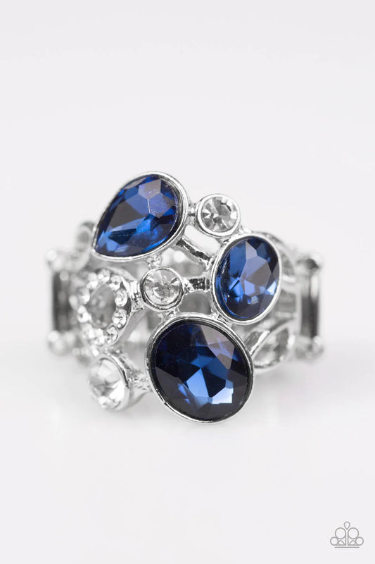 Anillo Paparazzi ~ Todo glamuroso - Azul