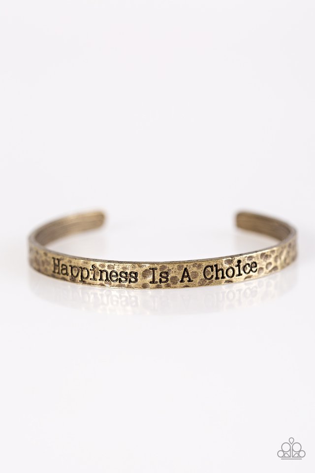 Paparazzi Bracelet ~ Do What Makes You Happy - Brass