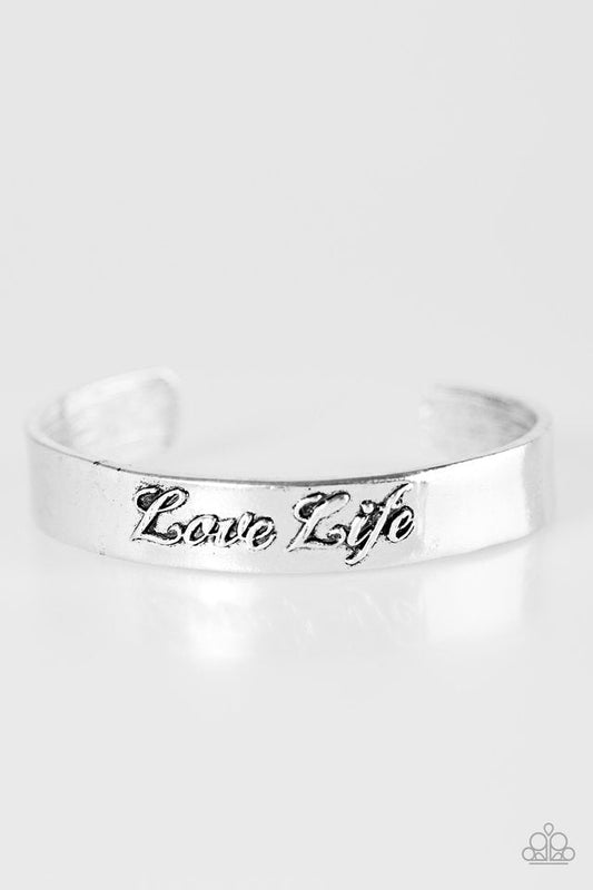 Paparazzi Bracelet ~ Live To The Fullest - Silver