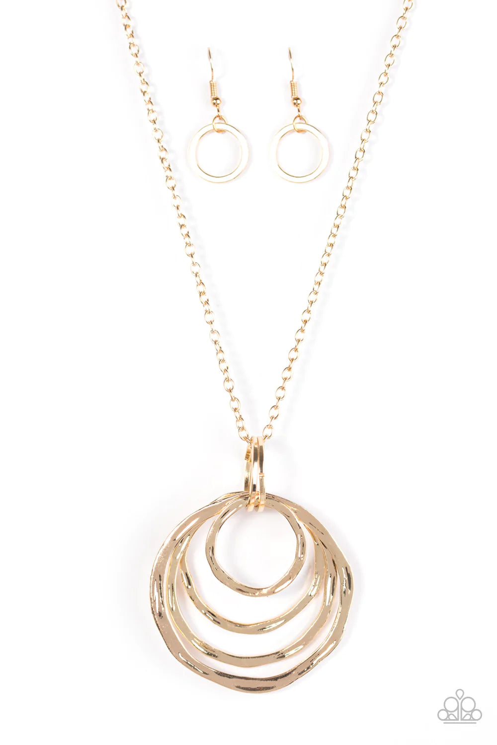 Paparazzi Necklace ~ What In The WHIRL! - Gold