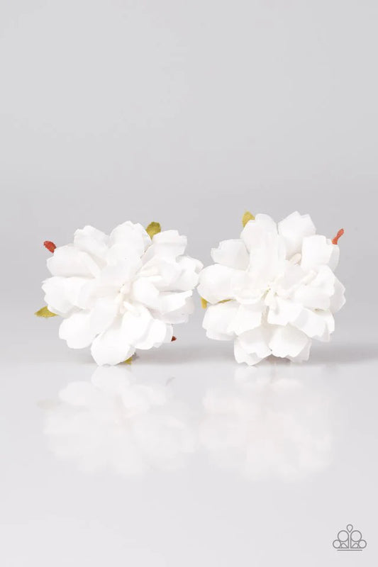 Paparazzi Hair Accessories ~ Autumn Blossoms - White