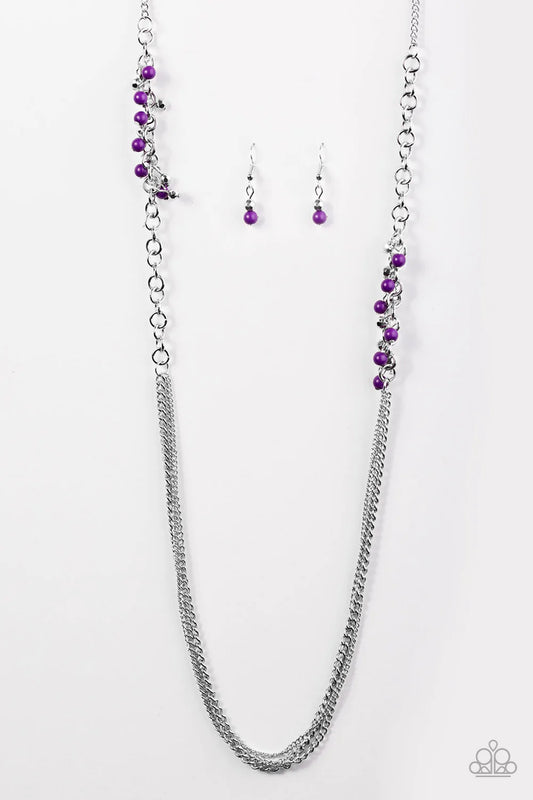 Paparazzi Necklace ~ In For A Surprise - Purple