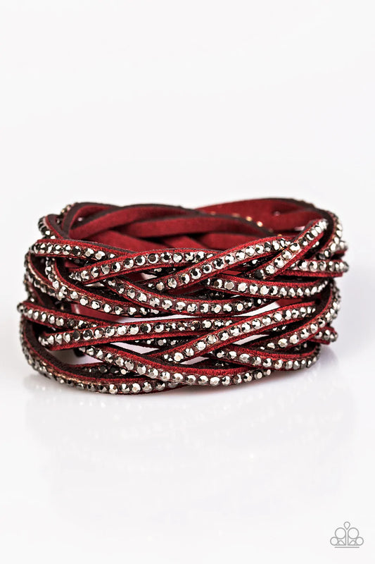 Pulsera Paparazzi ~ Musing Maverick - Rojo