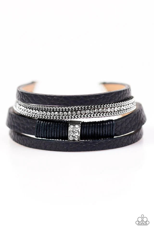 Pulsera Paparazzi ~ Glamour-azzi - Azul