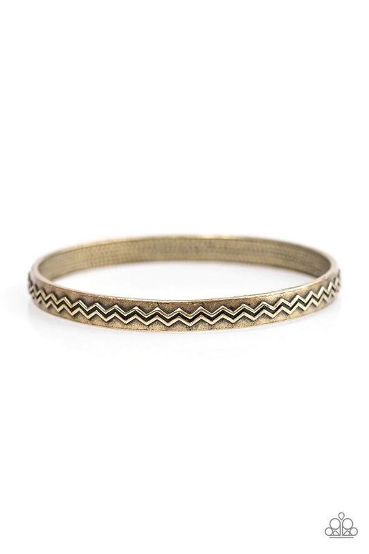 Paparazzi Bracelet ~ Rogue Waves - Brass