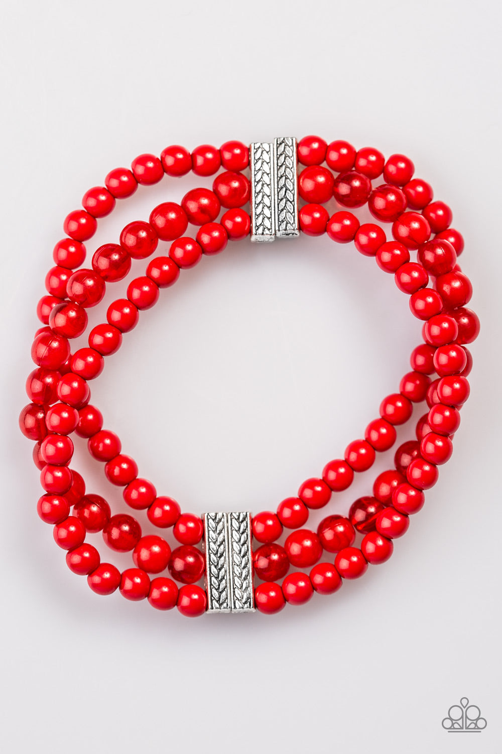 Pulsera Paparazzi ~ Malibu Muse - Rojo