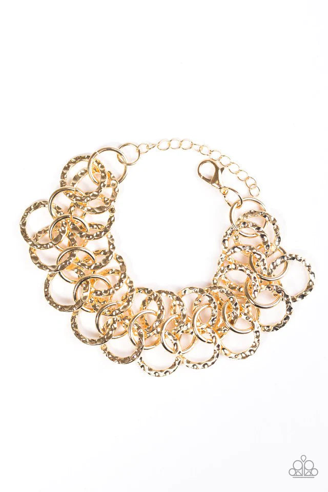 Pulsera Paparazzi ~ Texas BOLD Em - Oro