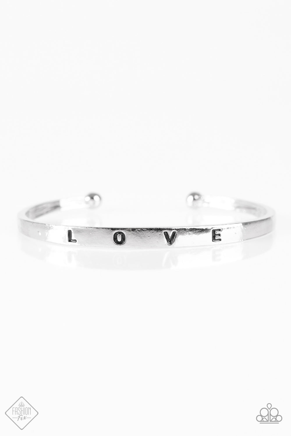 Paparazzi Bracelet ~ Love to Love  - Silver