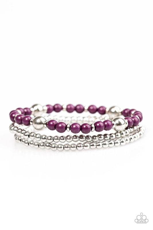 Paparazzi Bracelet ~ Colorfully Classy - Purple