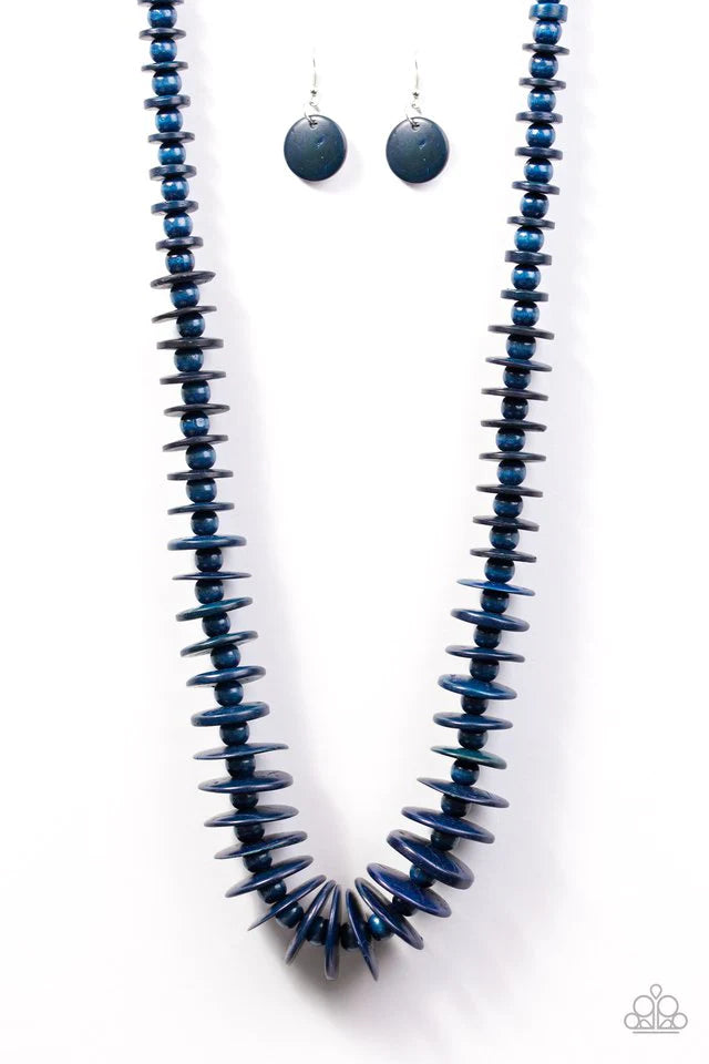 Paparazzi Necklace ~ Maui Mai Tai - Blue