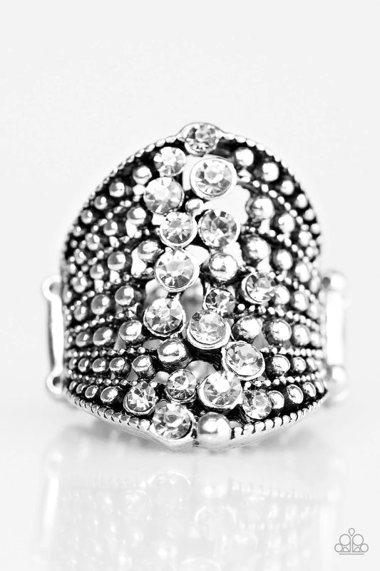 Paparazzi Ring ~ Spotlight Sparkle - Silver