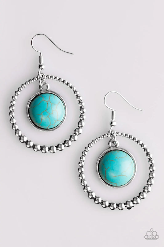 Paparazzi Earring ~ Give It My WEST - Blue