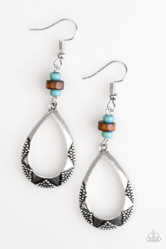 Pendiente Paparazzi ~ Lleno de VIDA SILVESTRE - Azul