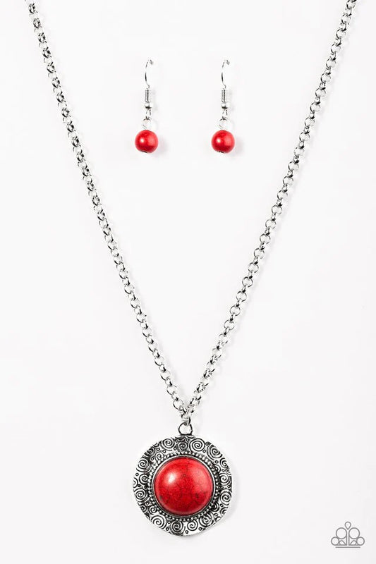 Paparazzi Necklace ~ Course Of Nature - Red