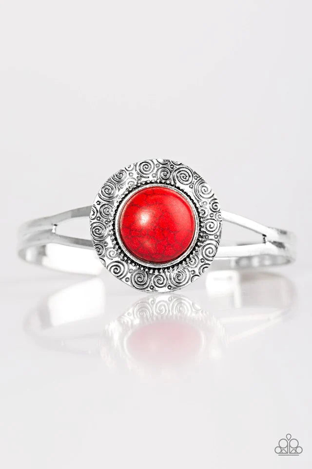 Pulsera Paparazzi ~ Entorno Natural - Rojo