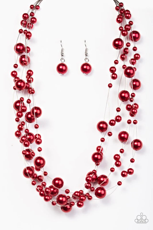 Paparazzi Necklace ~ Absolutely Fab-YOU-lous! - Red