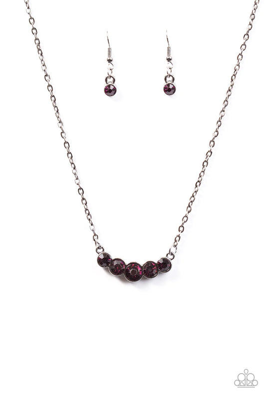 Paparazzi Necklace ~ Speaking Of Sparkle - Purple