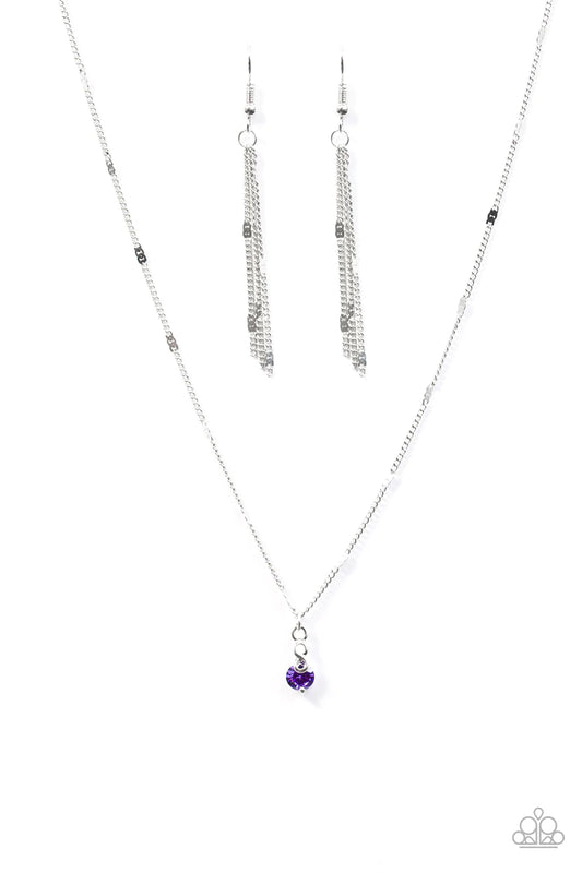 Paparazzi Necklace ~ Forever Sparkle - Purple