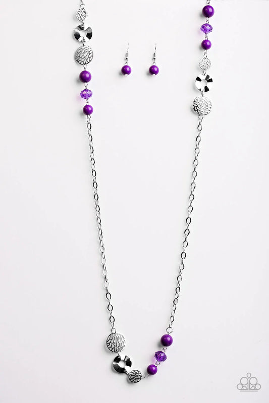 Paparazzi Necklace ~ Midnight Musical - Purple