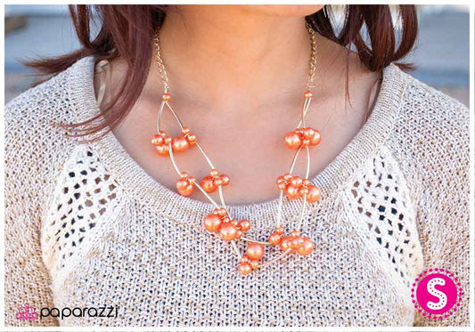 Paparazzi Necklace ~ Instant Classic - Orange
