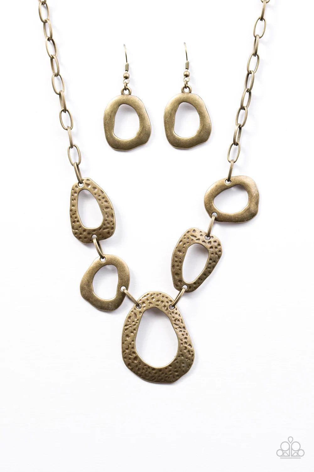 Paparazzi Necklace ~ Very CAVE-alier - Brass