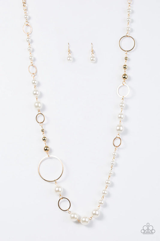 Paparazzi Necklace ~ Lady Etiquette - Gold