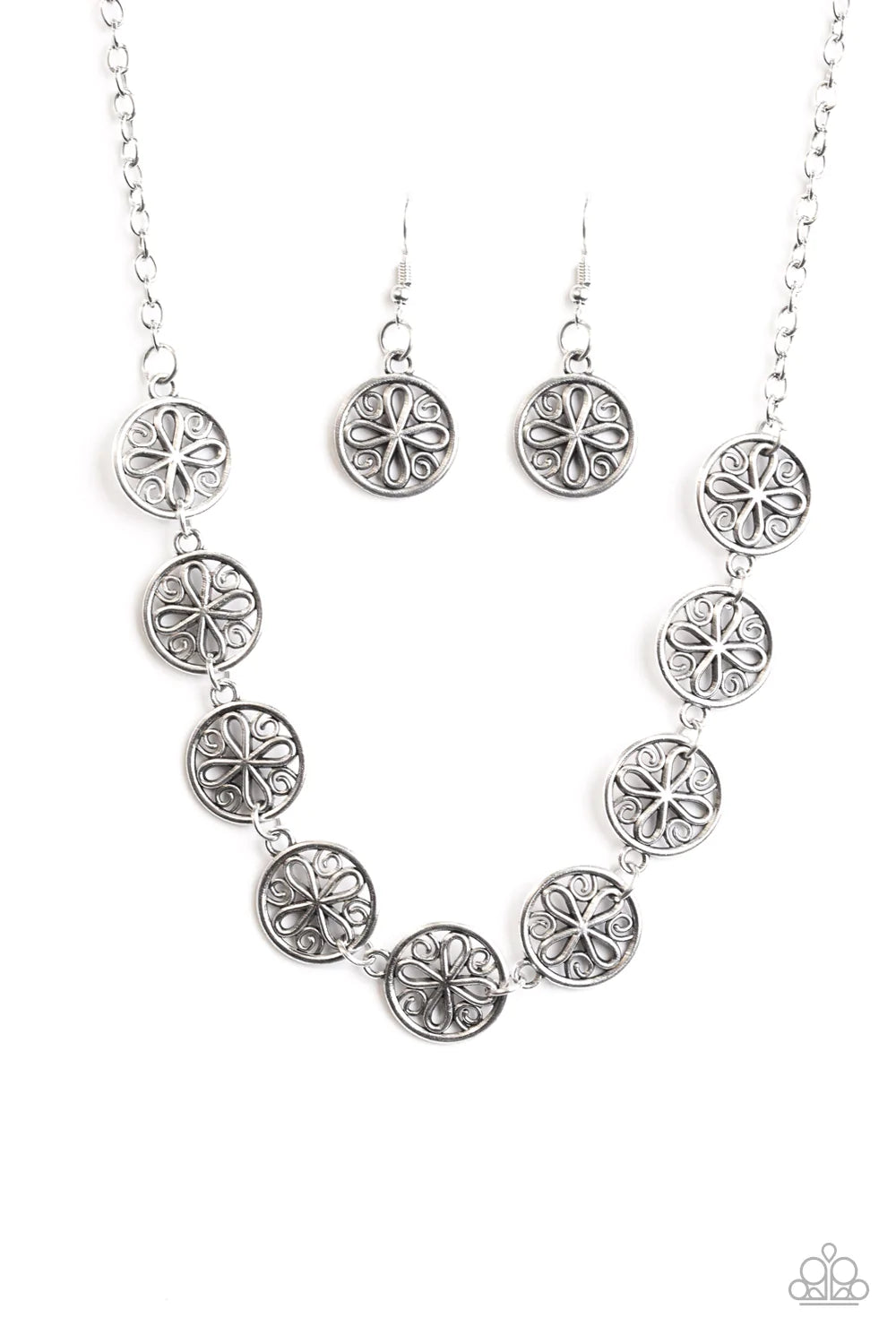 Paparazzi Necklace ~ I Can and I WHEEL! - Silver