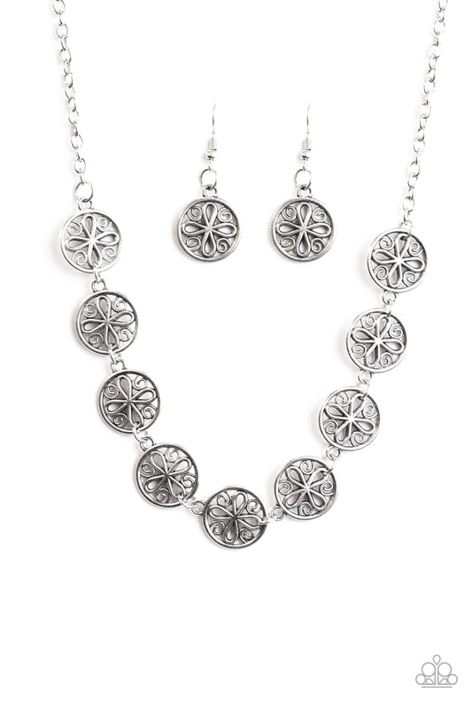 Paparazzi Necklace ~ I Can and I WHEEL! - Silver