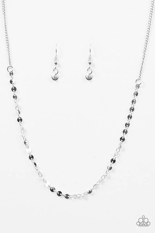 Paparazzi Necklace ~ Right On The SPOTLIGHT - Silver