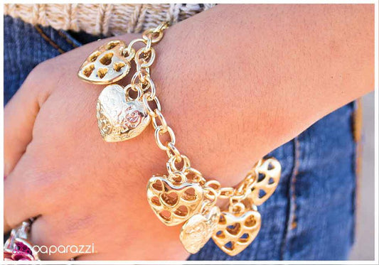 Pulsera Paparazzi ~ On Again, Off Again - Oro