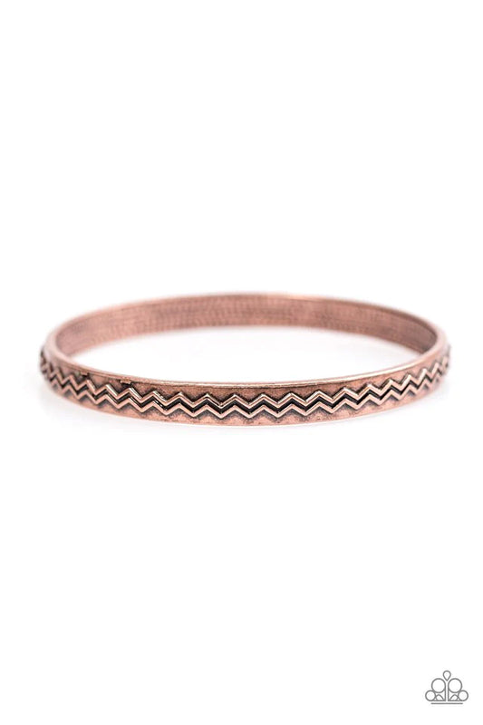 Paparazzi Bracelet ~ Rogue Waves - Copper