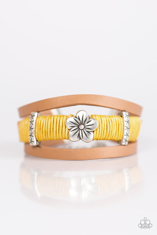 Paparazzi Bracelet ~ Hawaiian Haven - Yellow